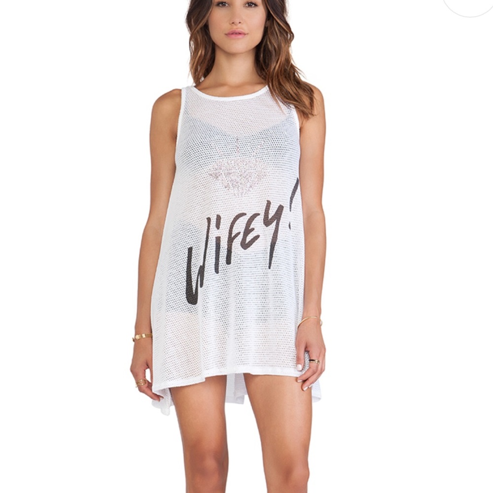 The Laundry Room Bride Wifey Dress Mesh Sheer